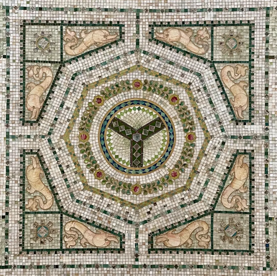 Municipal Device in mosaic tile